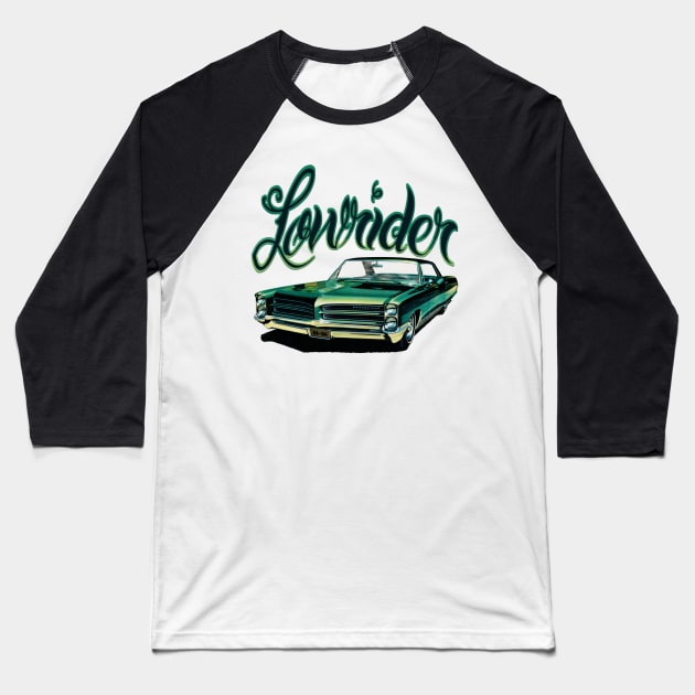 lowrider shirt Baseball T-Shirt by retroracing